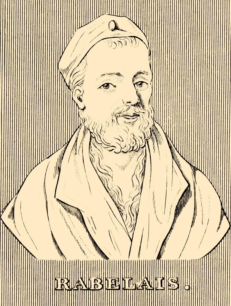 Rabelais, c1483-1553, 1830. tekijältä Unbekannt