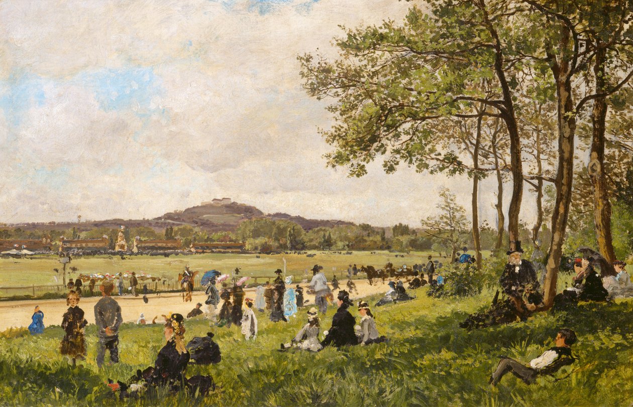 Kilparata Longchampsissa, c. 1870. tekijältä Unbekannt