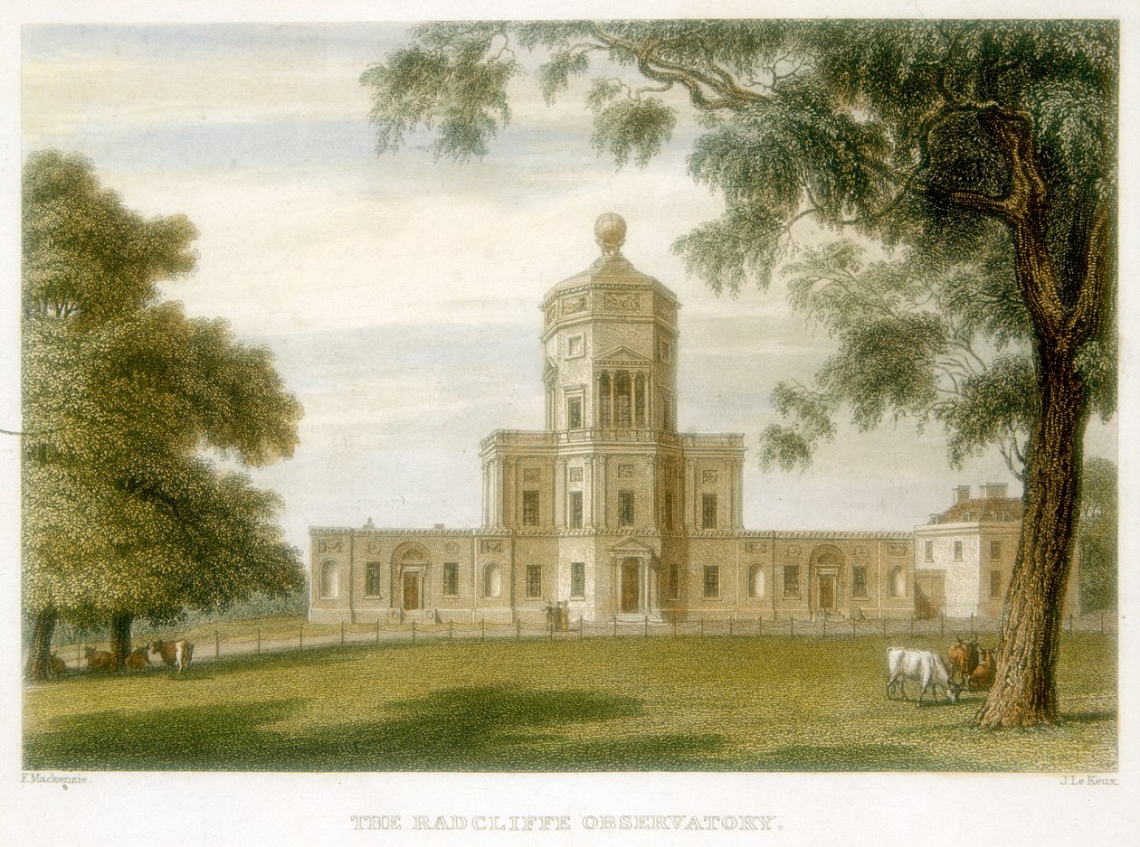 Radcliffen observatorio, Oxford, Englanti, 1834 tekijältä Unbekannt