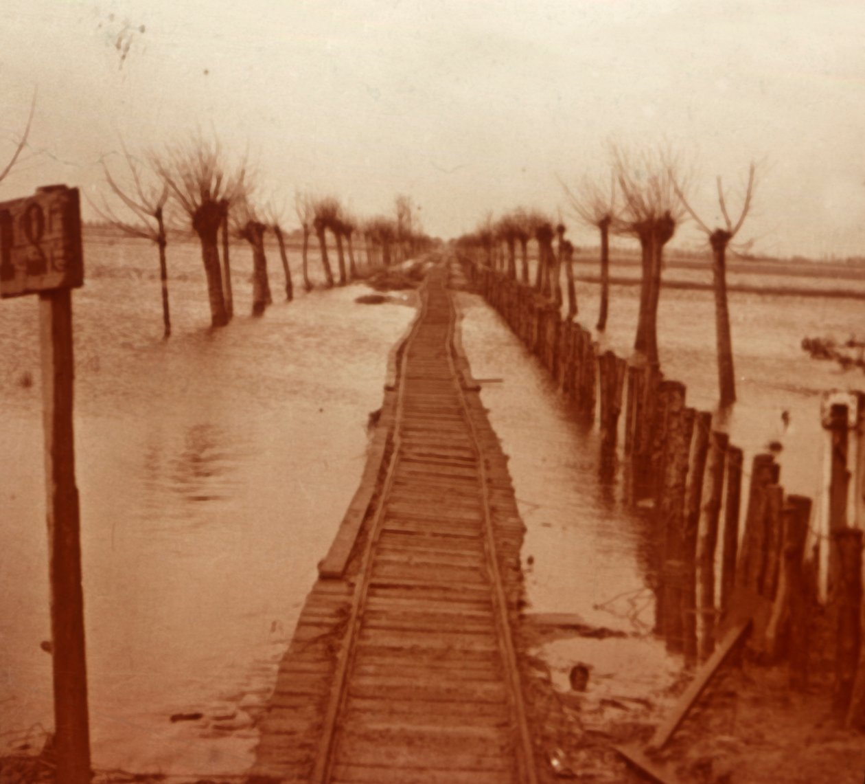 Rautatie, Nieuwpoort, Flanderi, Belgia, c1914-c1918 tekijältä Unbekannt
