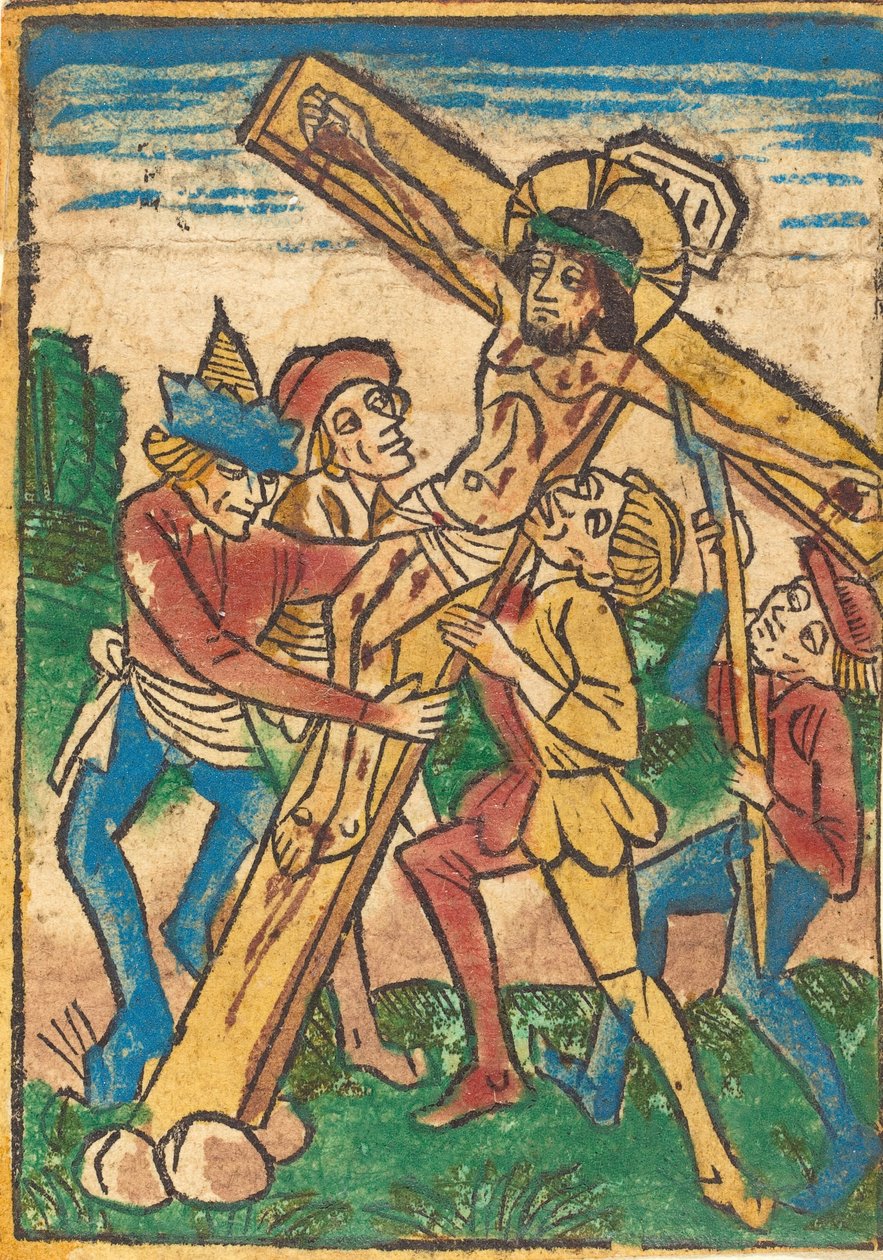 Ristin nostaminen, c. 1490. tekijältä Unbekannt