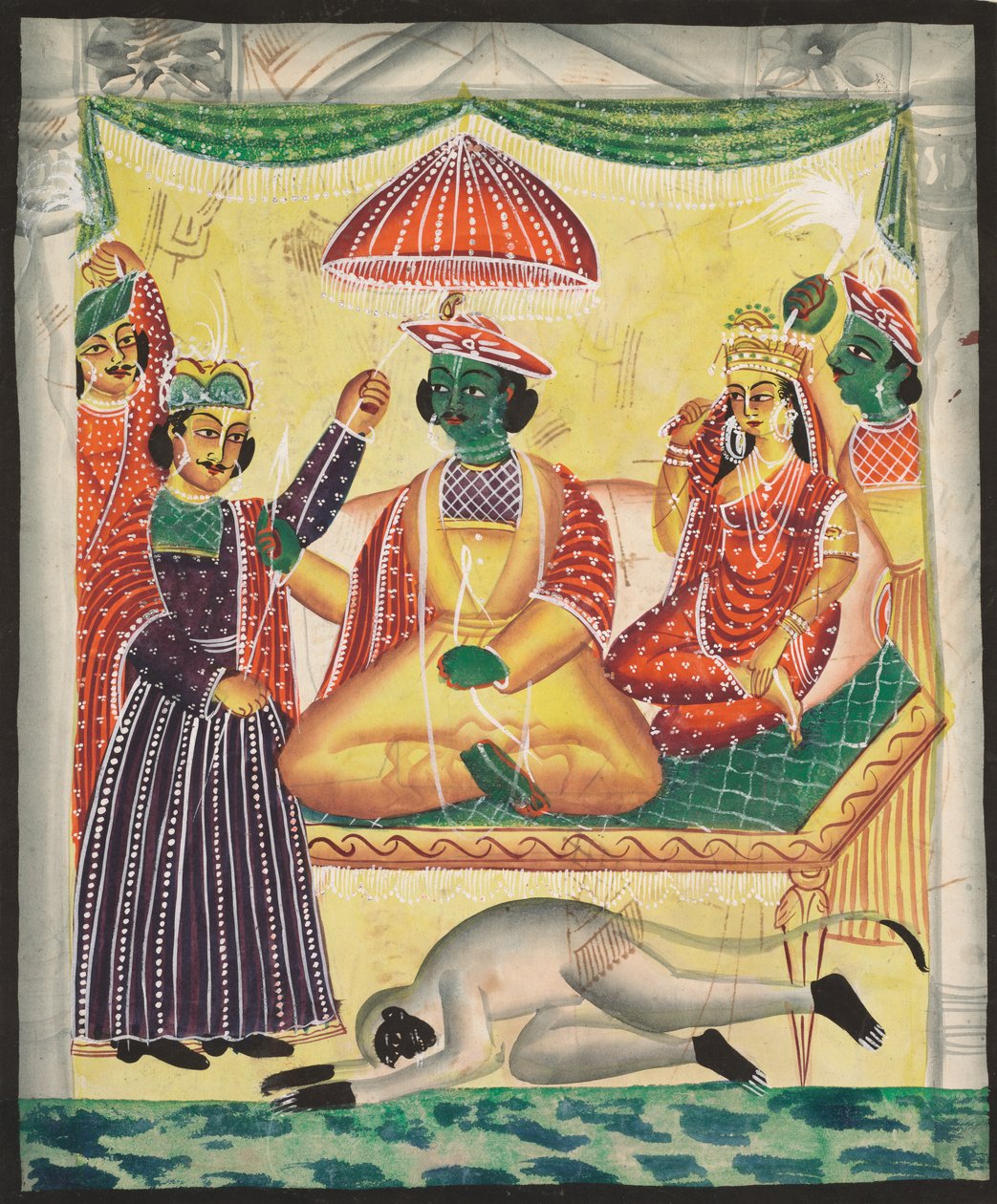 Rama ja Sita, 1800-luku. tekijältä Unbekannt