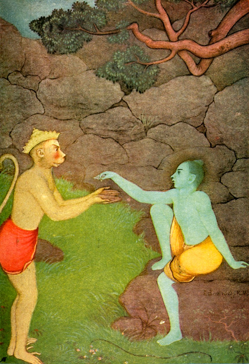 "Rama lähettää Signet-sormuksensa Sitalle", 1920. tekijältä Unbekannt