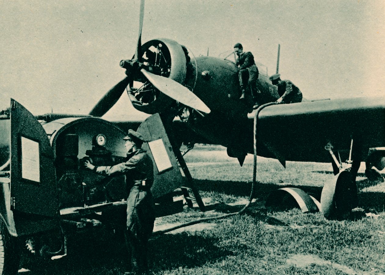 Wellesley-pommikoneen tankkaus, 1940 tekijältä Unbekannt