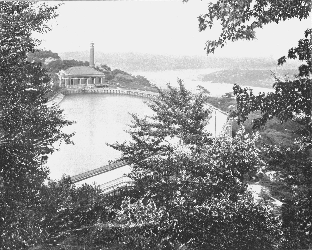 Reservoir, Eden Park, Cincinnati, Ohio, USA, c1900. tekijältä Unbekannt