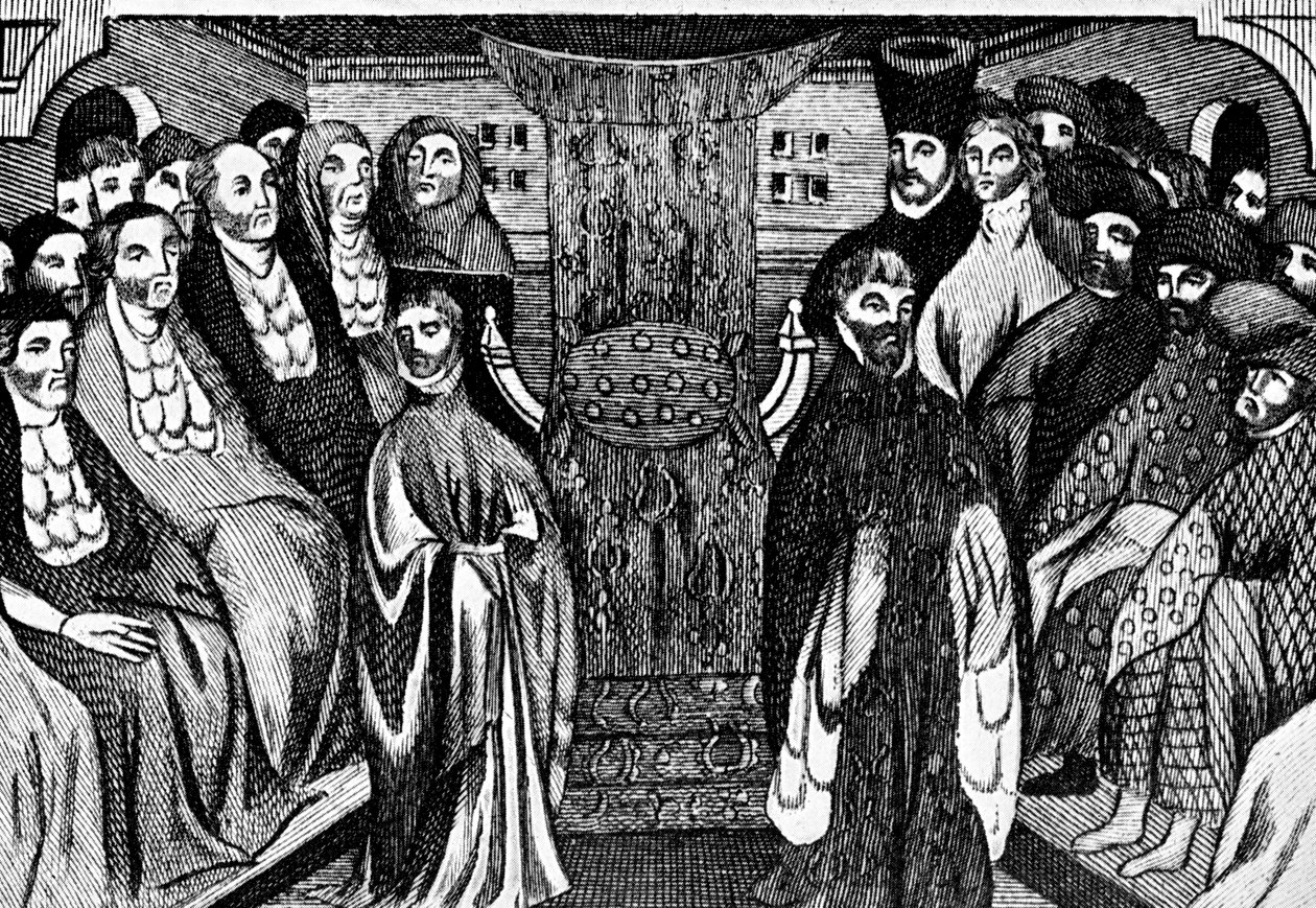 Richard II:n eroaminen, 1399, 1902-1905 tekijältä Unbekannt