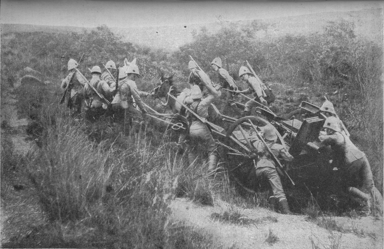 Kivääriprikaati harjoittelee mäkikiipeilyä Maximin kanssa, 1902 tekijältä Unbekannt