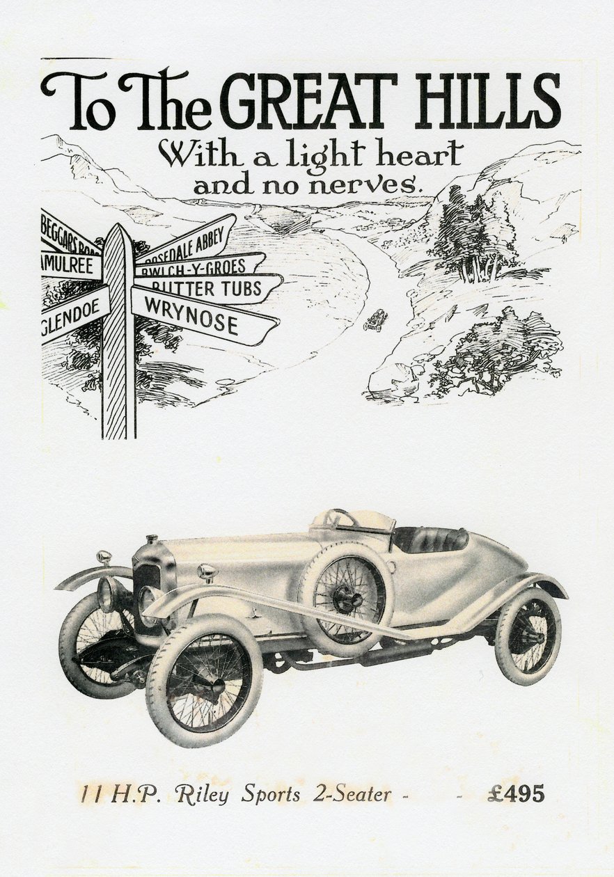 Riley MPH 2-paikkainen Sports, 1920-luku tekijältä Unbekannt
