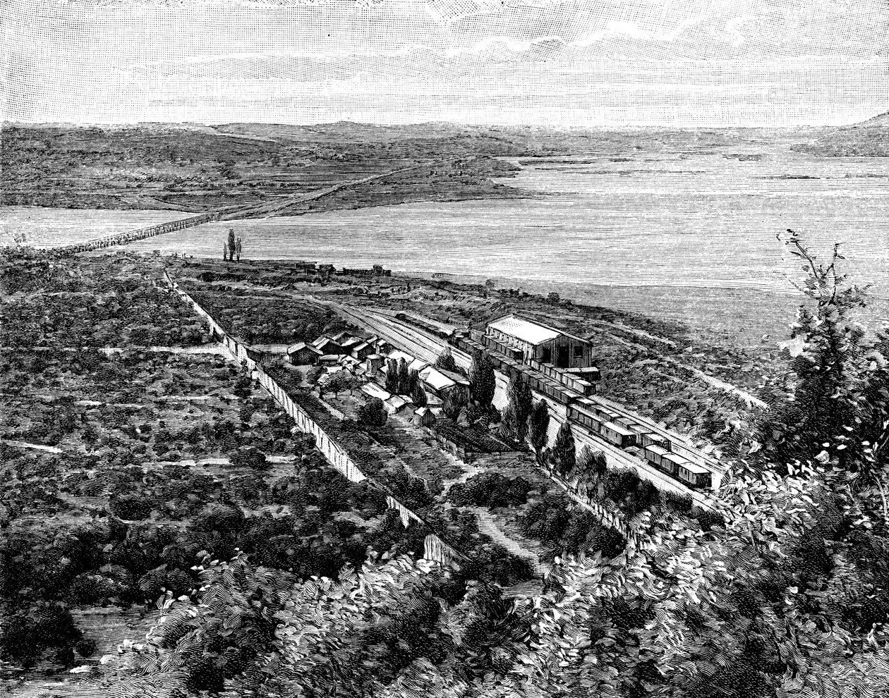 Rio Laja ja Biobio-yhtymäalue, Chile, 1895 tekijältä Unbekannt