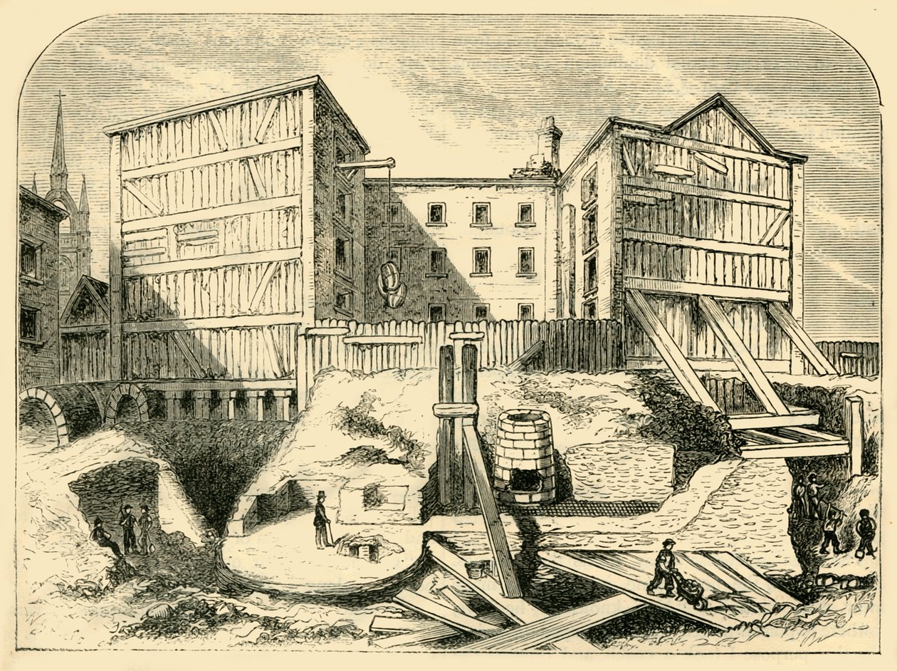 Rooman jäännökset löydettiin Billingsgatesta vuonna 1872. tekijältä Unbekannt