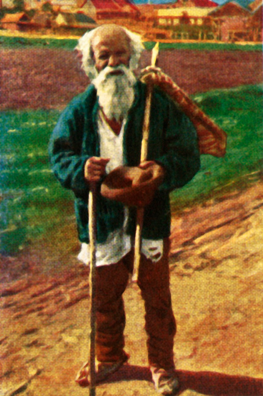 Romanialainen kerjäläinen, vuodelta 1928. tekijältä Unbekannt