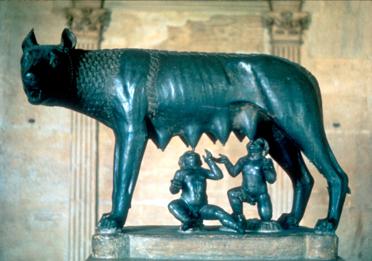 Romulus ja Remus, noin 500 eaa tekijältä Unbekannt
