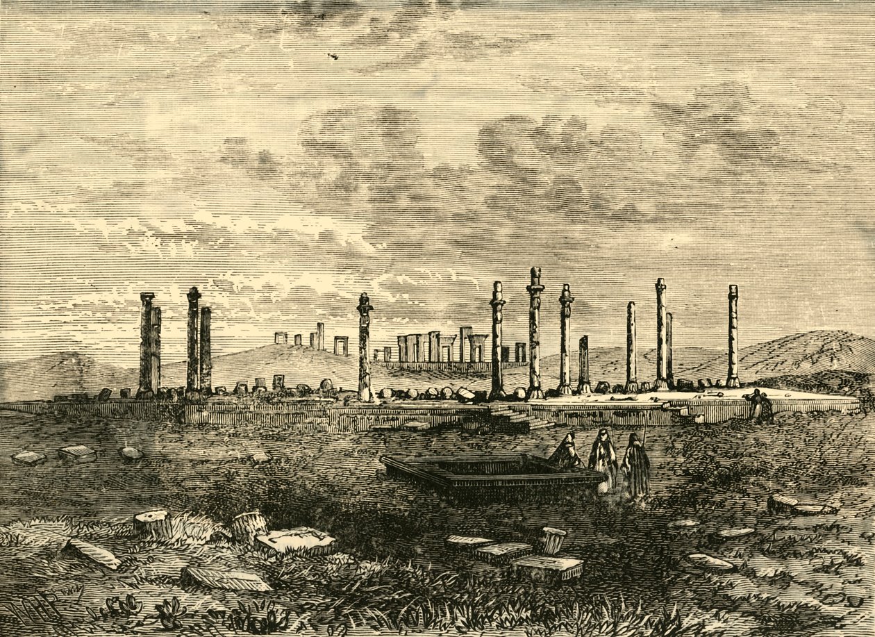 Persepoliksen rauniot, 1890. tekijältä Unbekannt