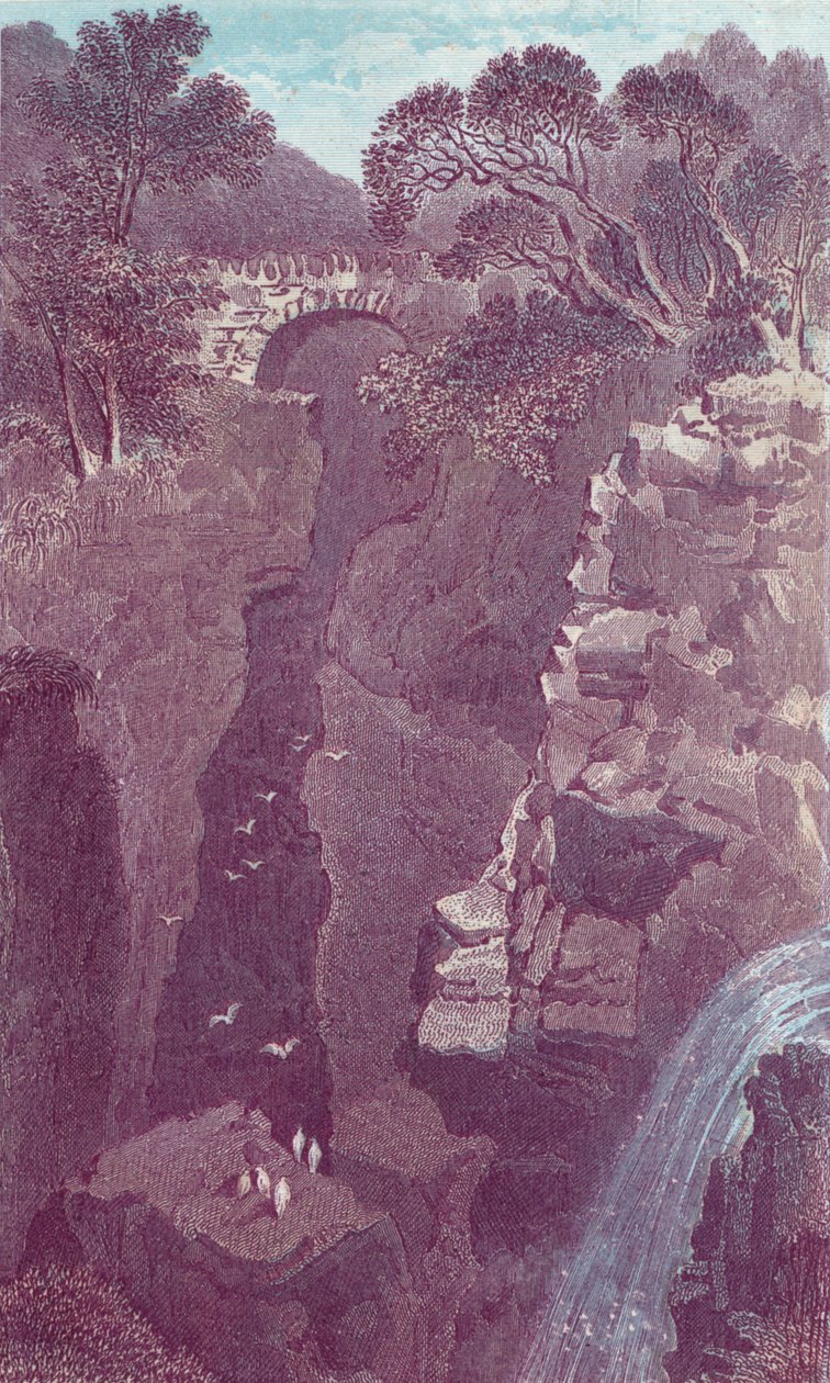 Rypyvä silta. Dunkeld, 1800-luku tekijältä Unbekannt