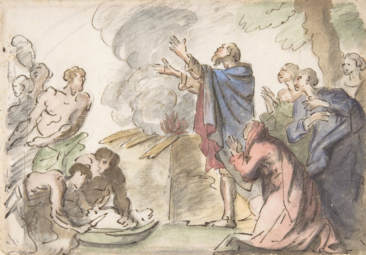 Nooan uhri, 1700-luku. tekijältä Unbekannt