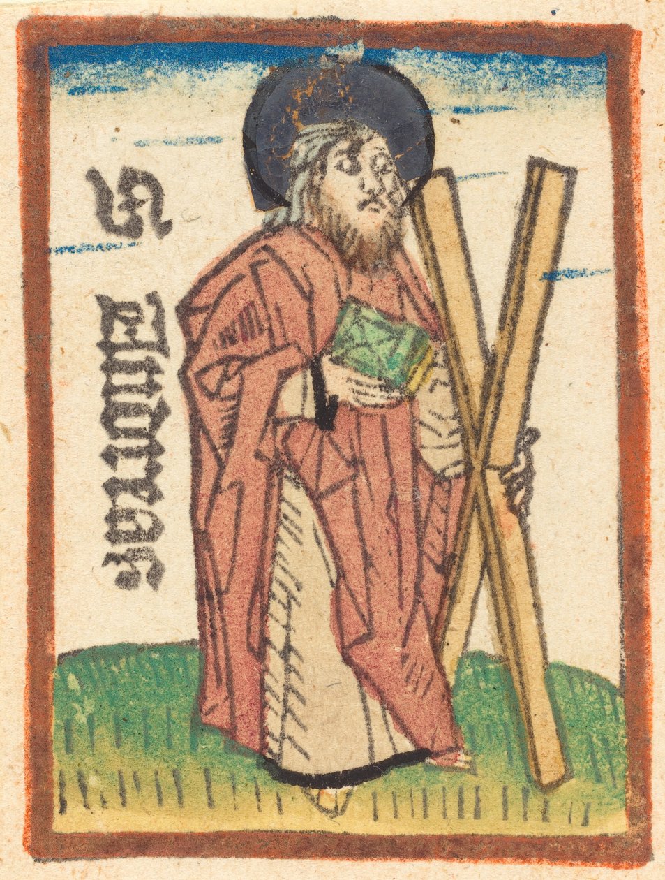Pyhä Andreas, n. 1480. tekijältä Unbekannt