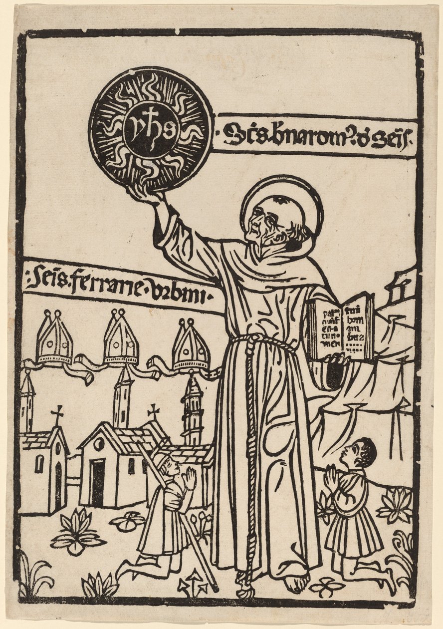 Saint Bernardino of Siena, 14701480. tekijältä Unbekannt