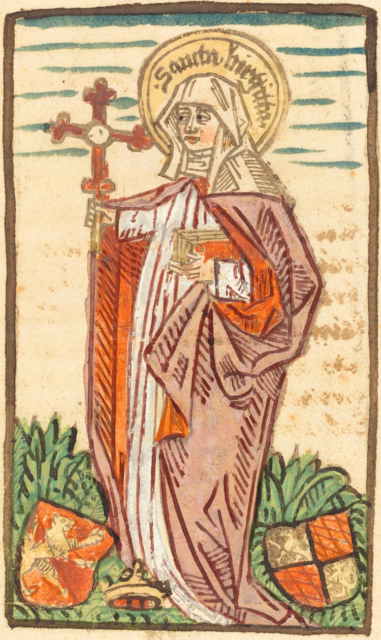 Saint Bridget, n. 14801490. tekijältä Unbekannt