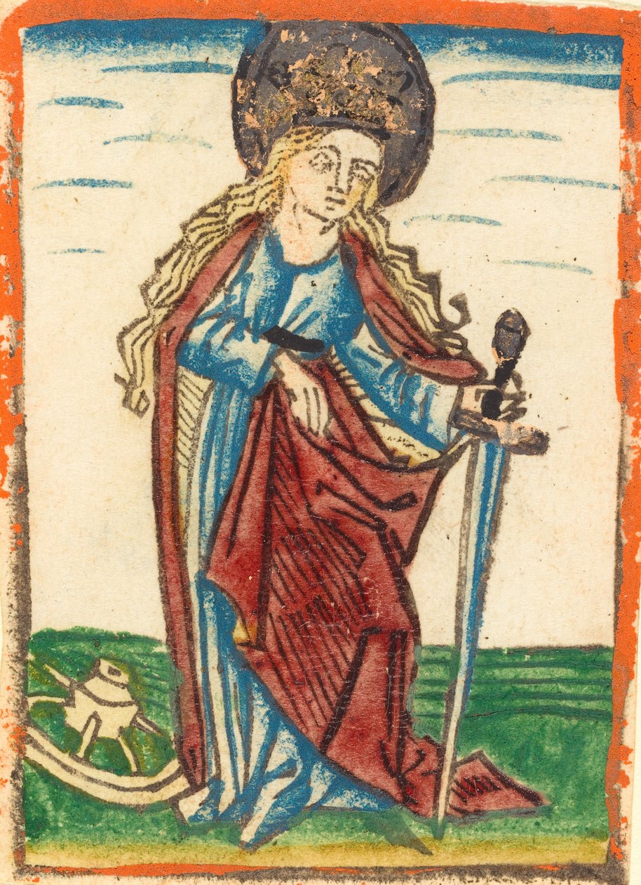 Pyhä Katariina, n. 1480. tekijältä Unbekannt