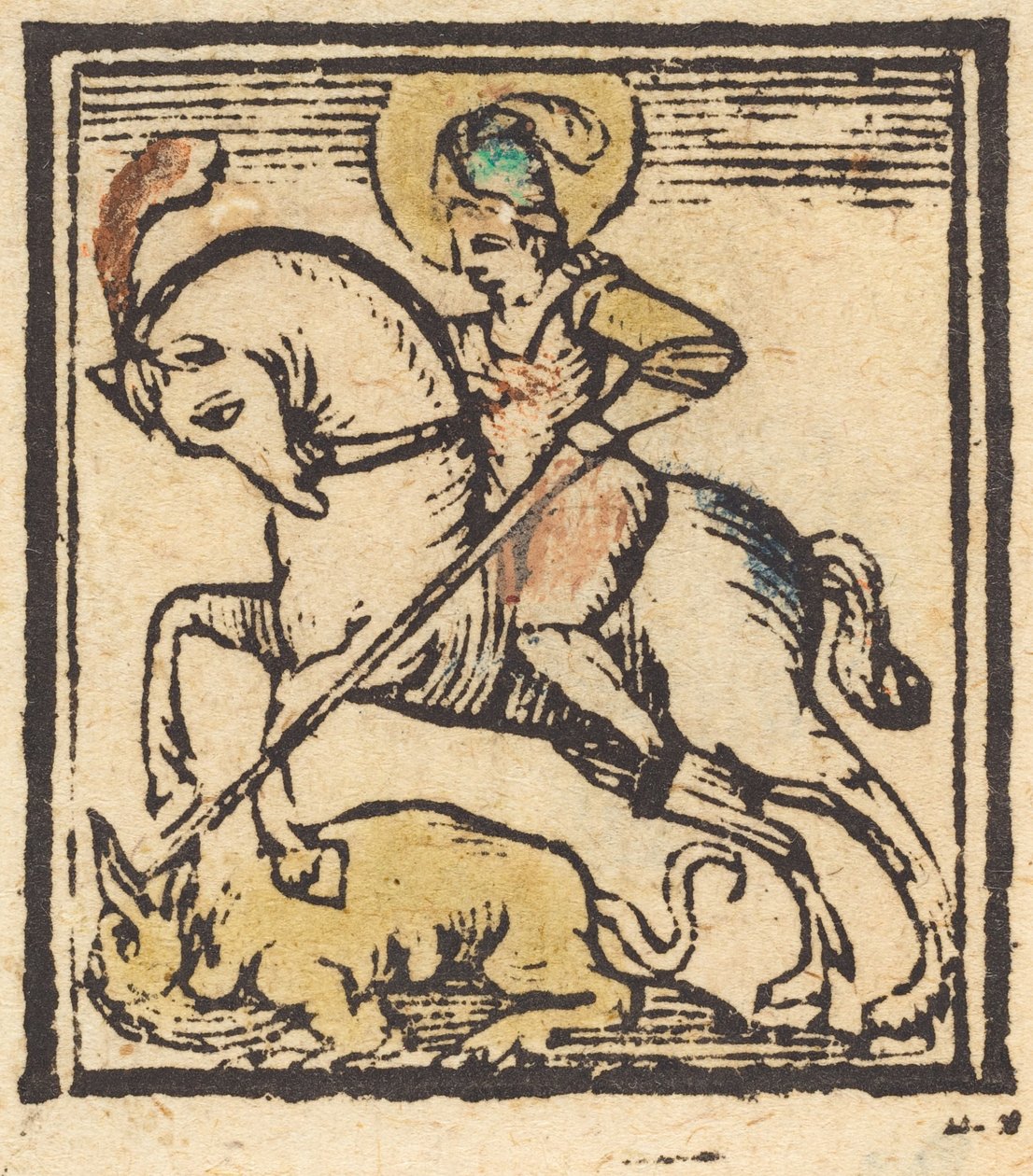 Pyhä Yrjö, n. 1475. tekijältä Unbekannt