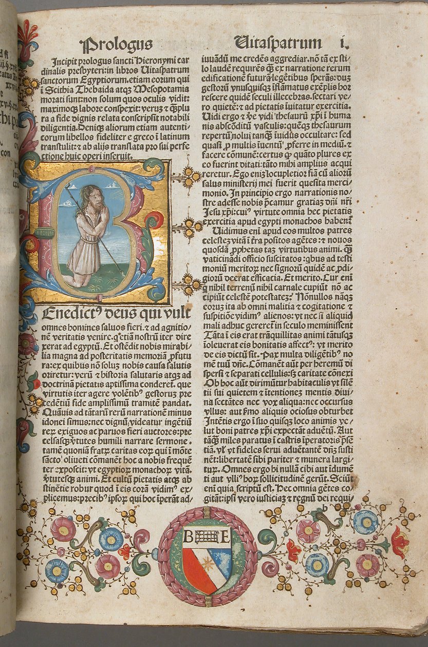 Pyhän Hieromuksen isien elämä, italia, 1483. tekijältä Unbekannt