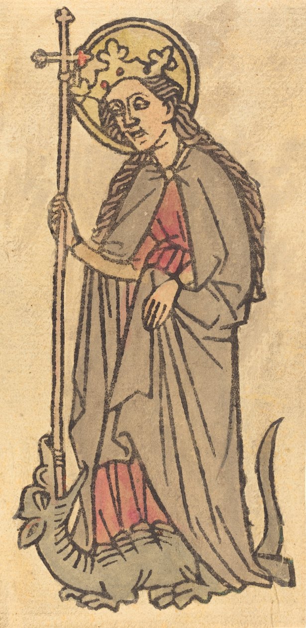 Pyhä Margaret, n. 1460. tekijältä Unbekannt