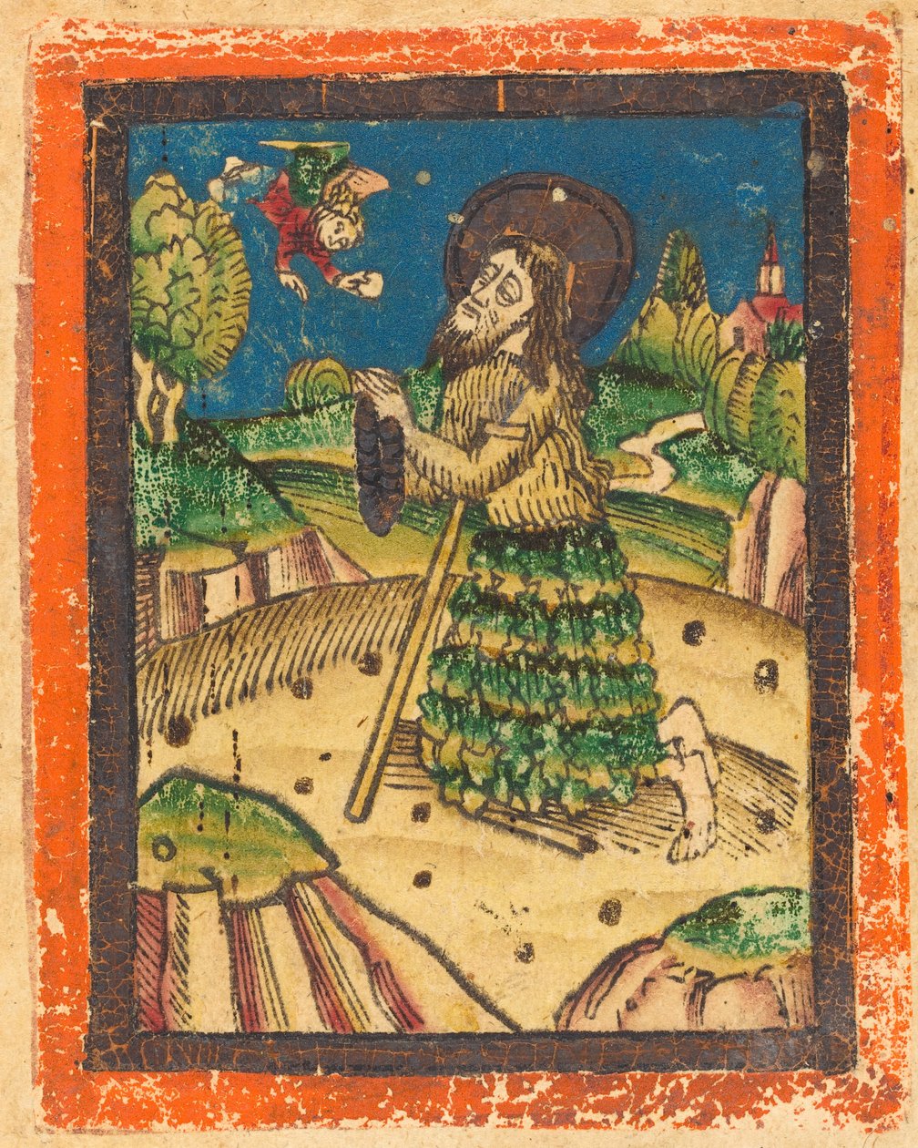 Pyhä Onufrius, n. 1480. tekijältä Unbekannt