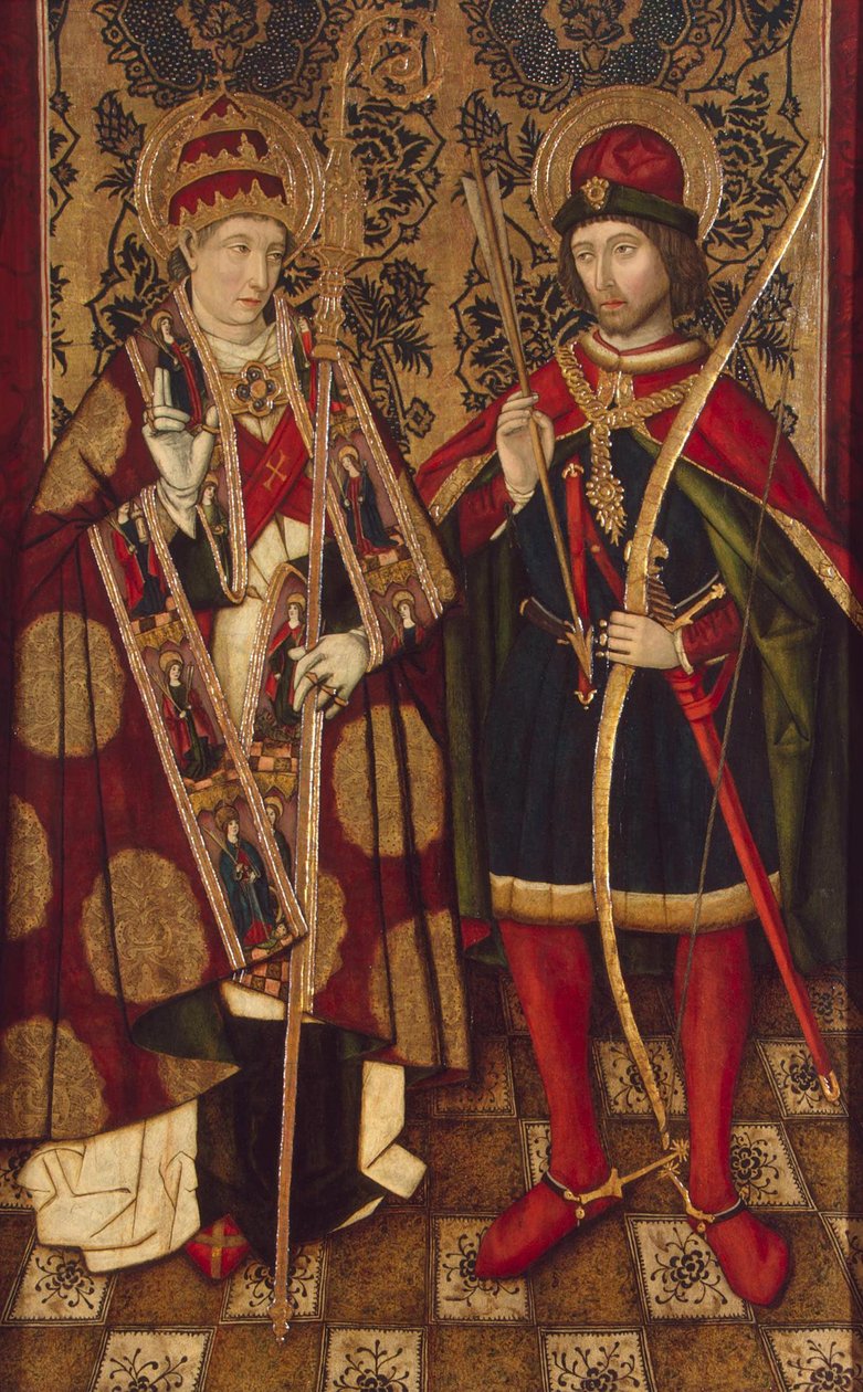 Pyhät Fabian ja Sebastian, 1475-1499 tekijältä Unbekannt