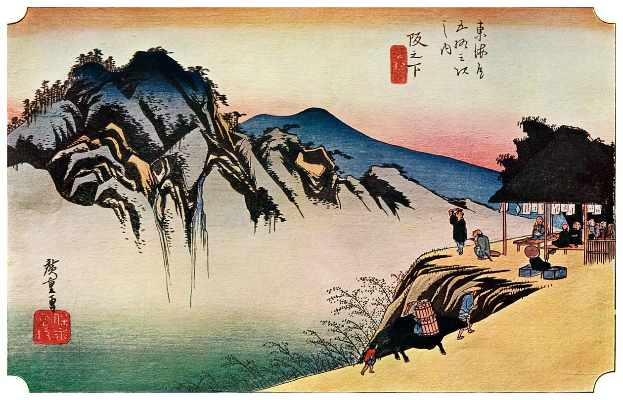 Sakanoshita: The Throwing-Away-the-Brush Peak, 1830-luku 1925 tekijältä Unbekannt
