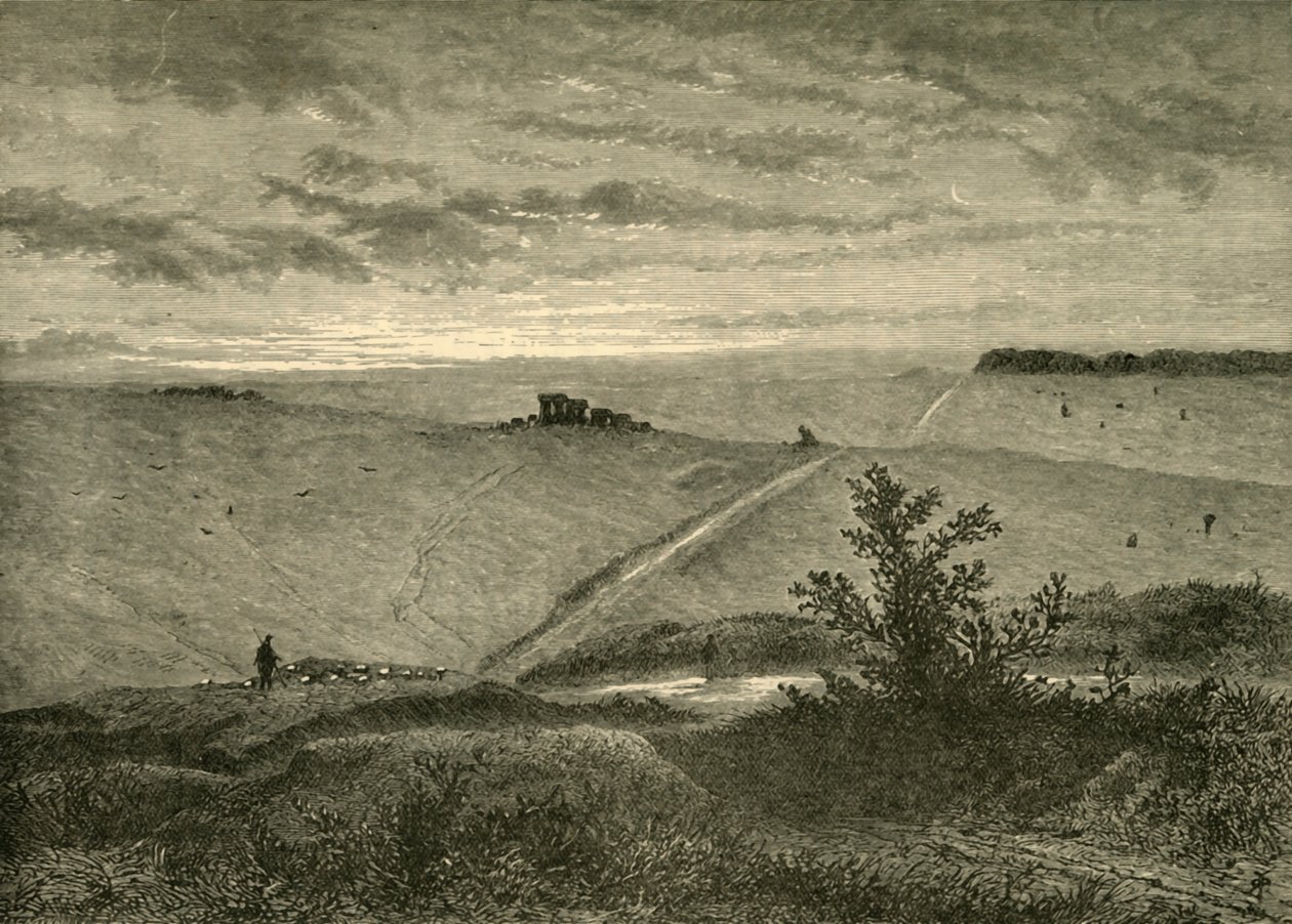 Salisbury Plain, Amesburyn läheltä, 1898. tekijältä Unbekannt