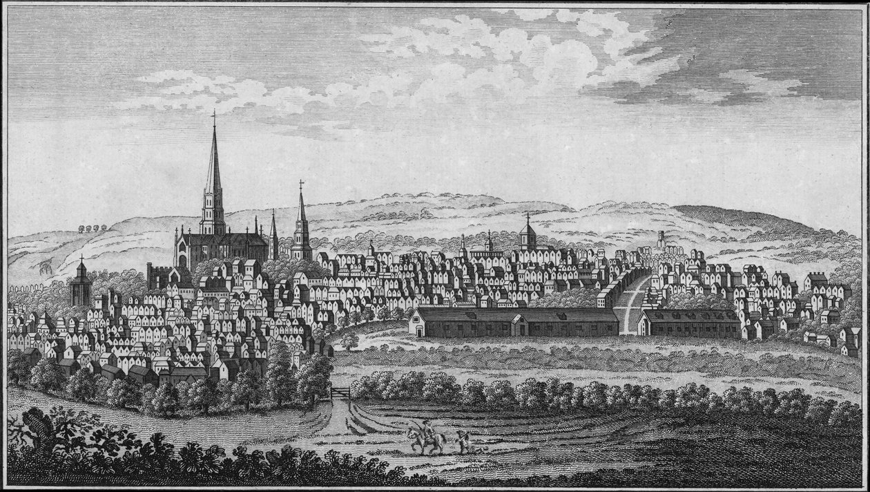 Salisbury, Wiltshire, 1700-luvun puolivälissä. tekijältä Unbekannt