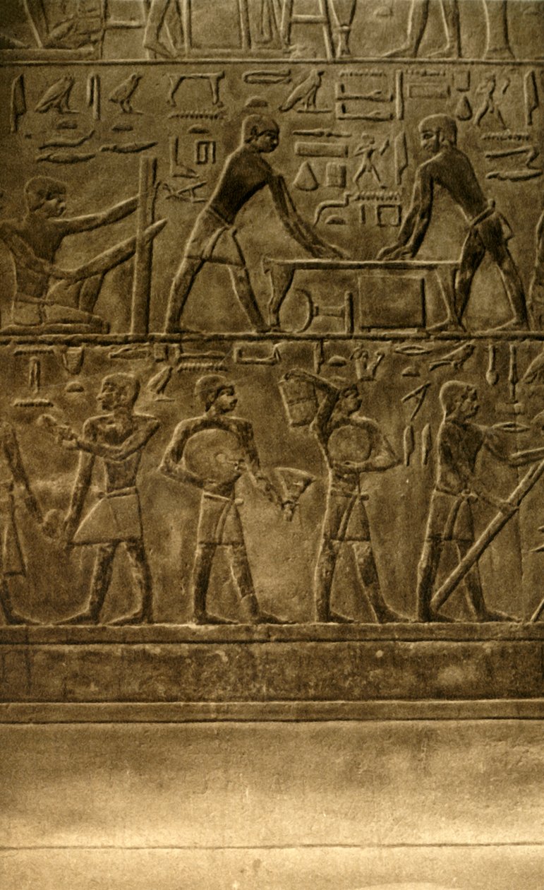 Saqqara - Ti-seinämaalausten hauta, c1918-c1939. tekijältä Unbekannt