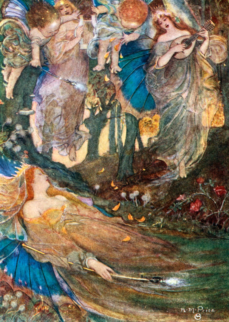 Kohtaus Shakespearen Kesäyön unelmasta tekijältä Unbekannt