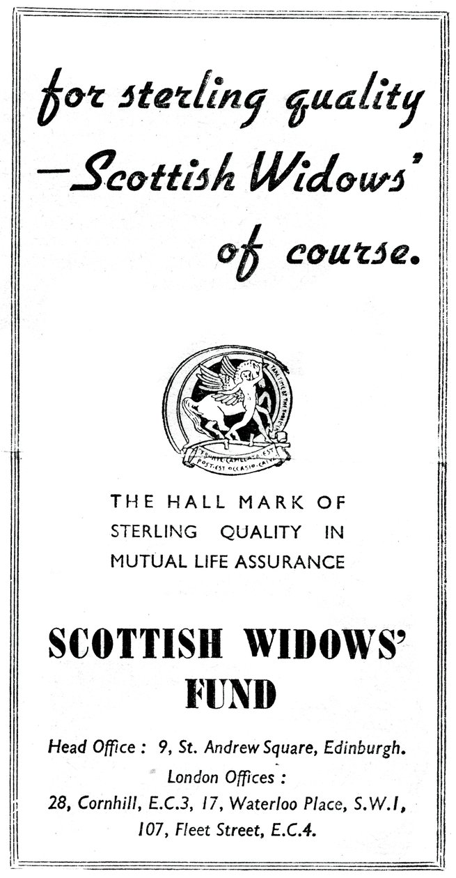 Scottish Widows Fund, 1938 tekijältä Unbekannt