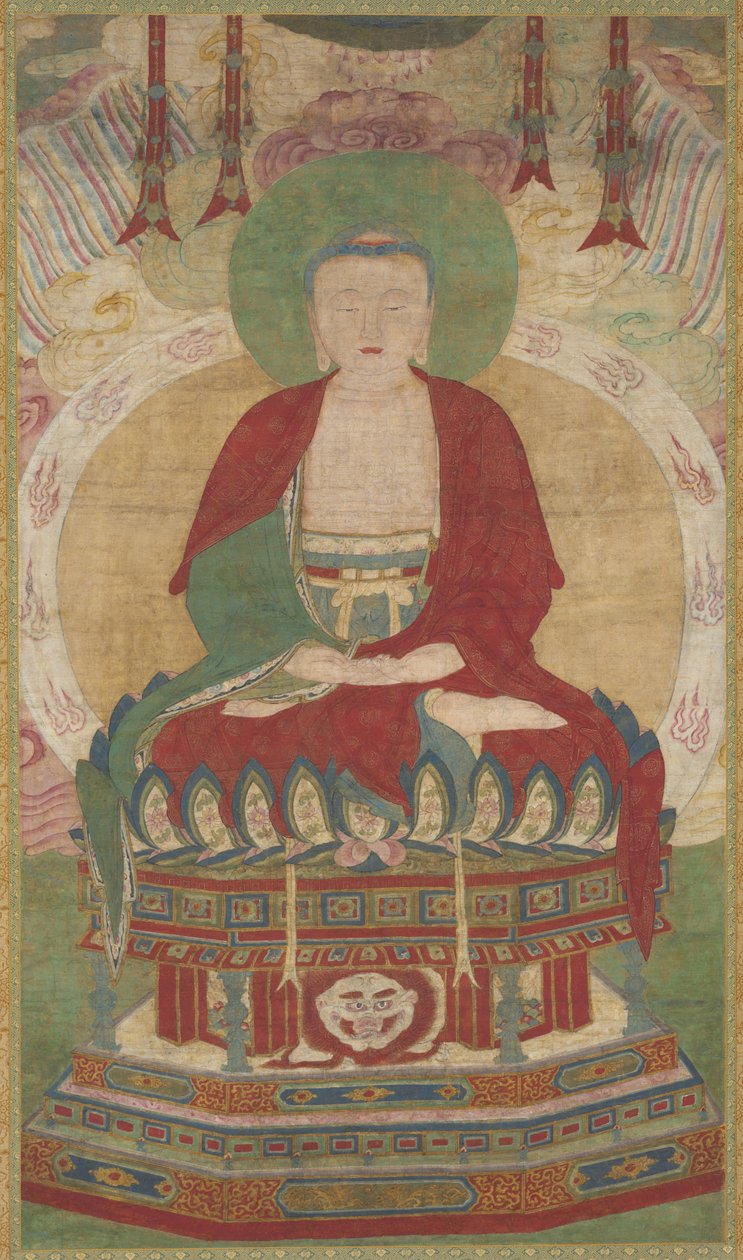 Istuva Amitabha, 1500-luvun loppu - 1600-luvun alku. tekijältä Unbekannt