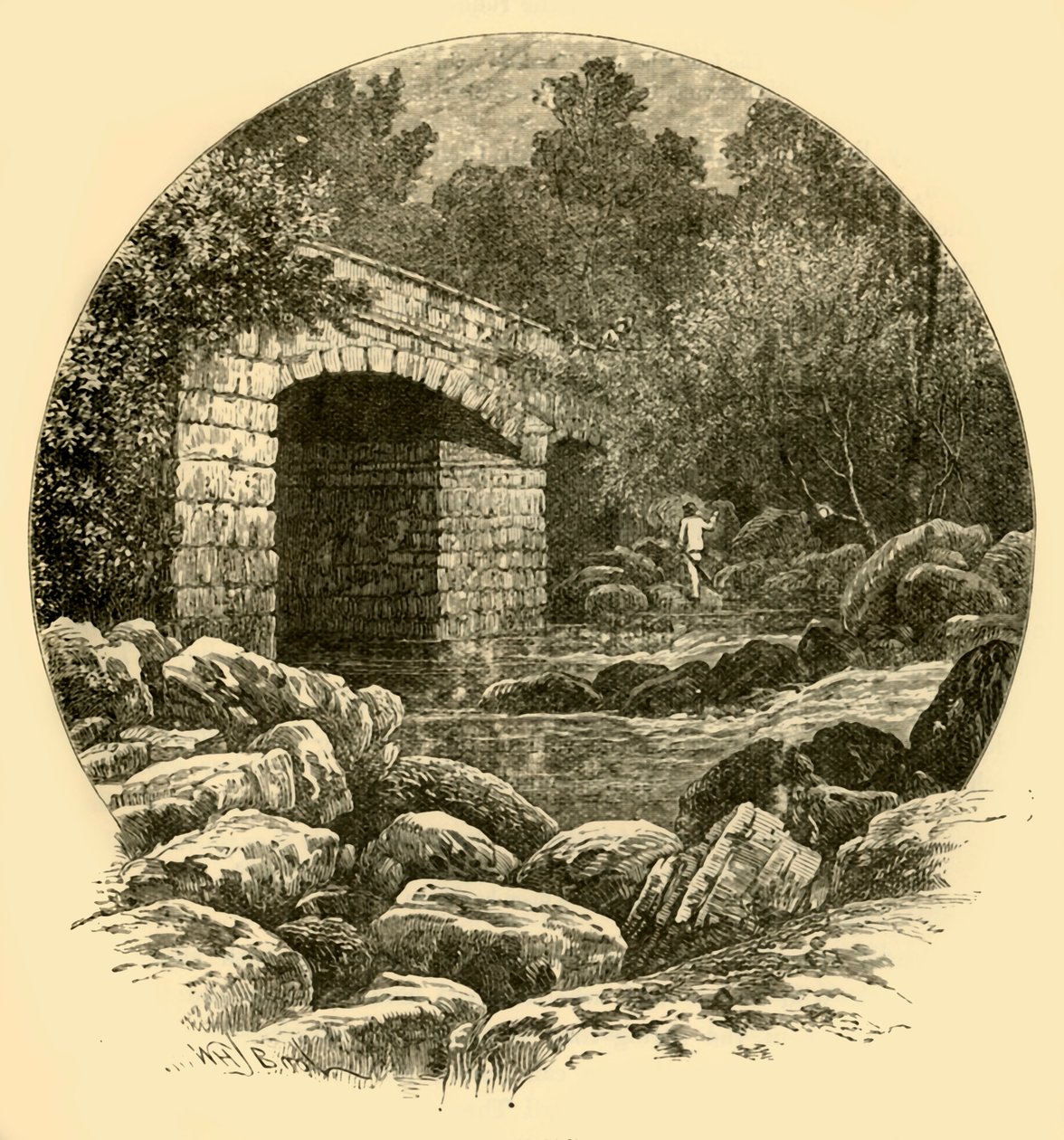 Shaugh Bridge, 1898. tekijältä Unbekannt