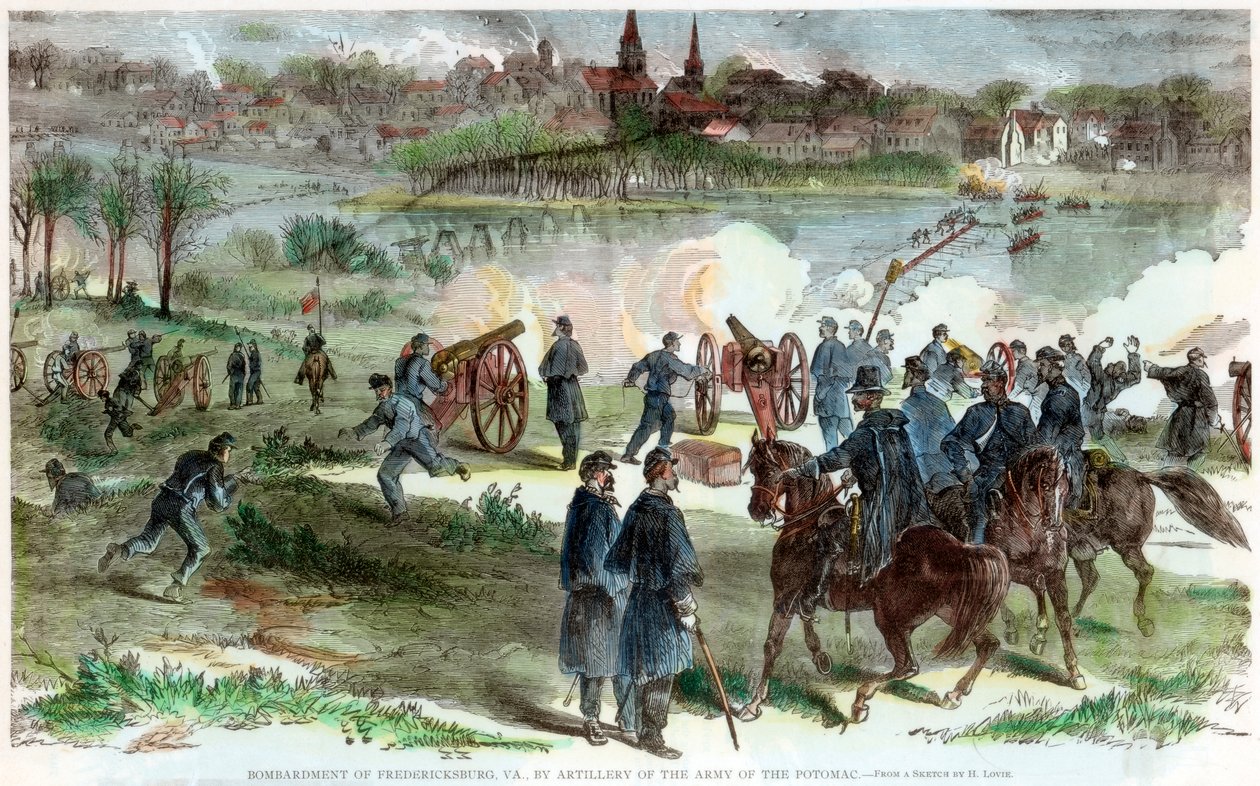 Fredericksburgin piiritys, Virginia, Amerikan sisällissota, c1864-c1865 tekijältä Unbekannt