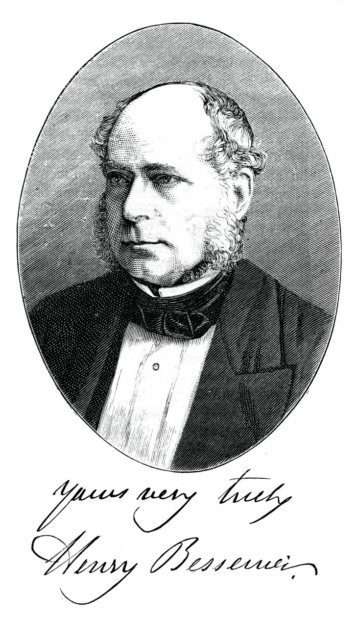 Sir Henry Bessemer, englantilainen insinööri, 1880 tekijältä Unbekannt