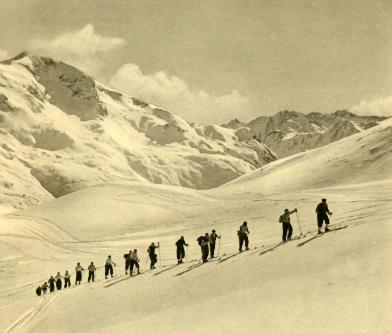 Hiihtotunti, Arlberg, Itävalta, 1935. tekijältä Unbekannt