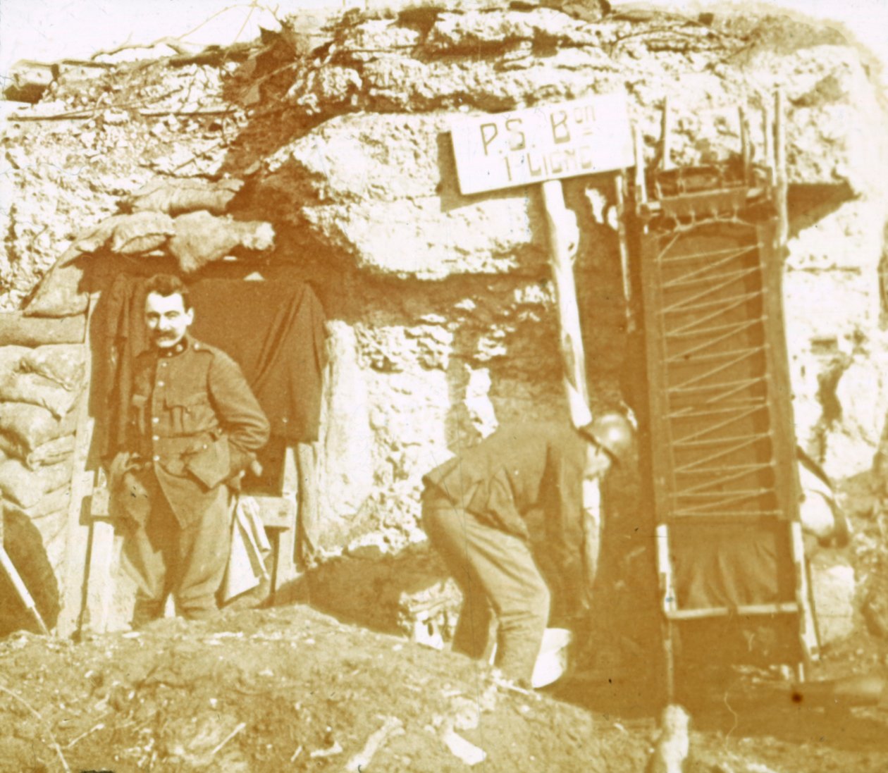 Sotilaat etulinjan juoksuhaudoissa, c1914-c1918 tekijältä Unbekannt