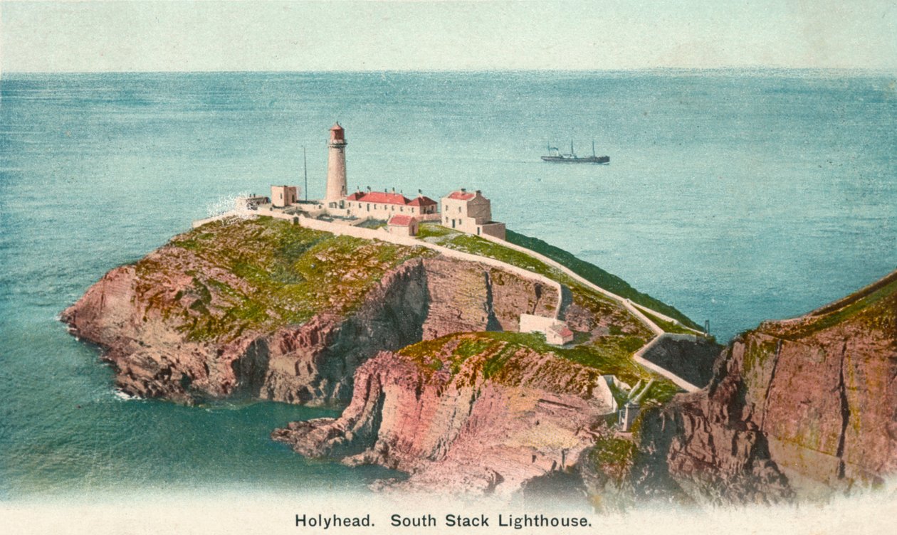 South Stackin majakka, Holyhead, Anglesey, 1920 tekijältä Unbekannt
