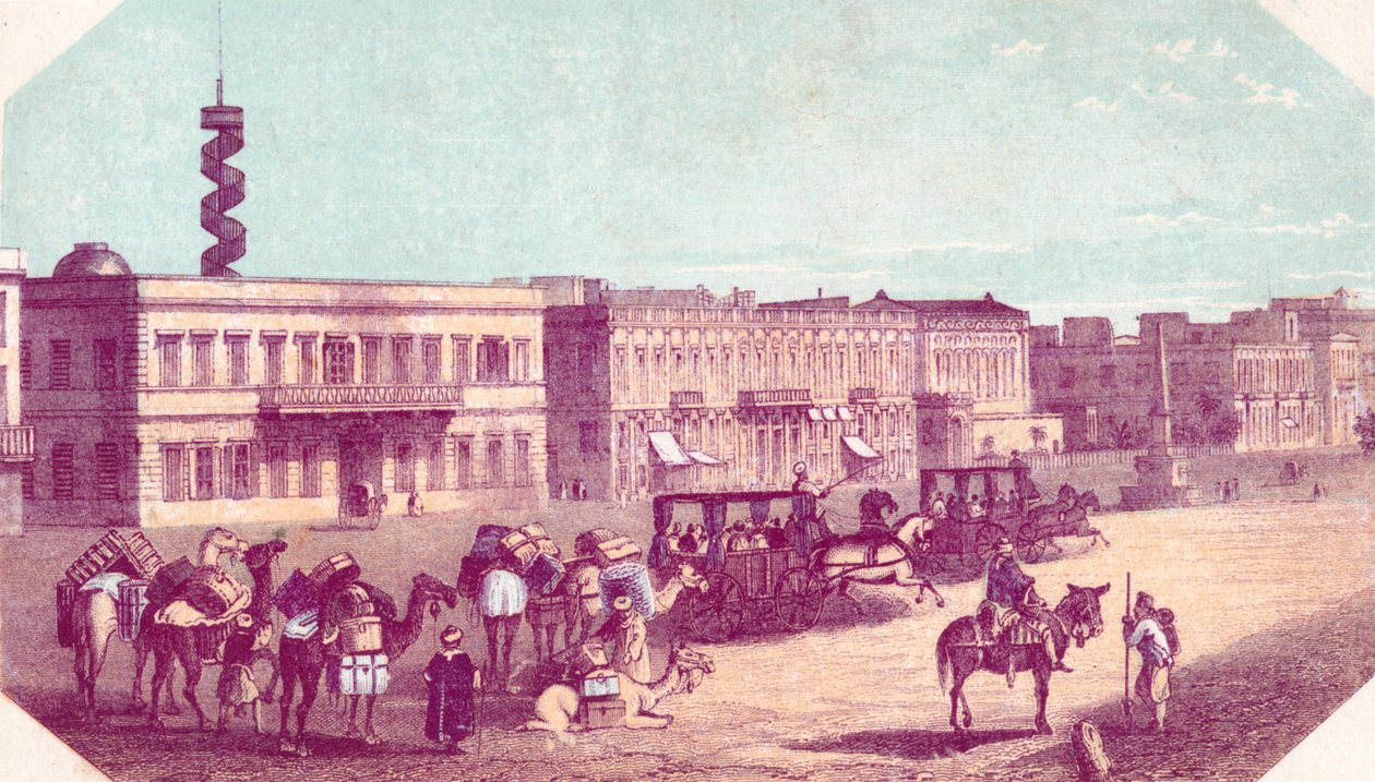 Aukio Aleksandriassa, 1800-luku tekijältä Unbekannt