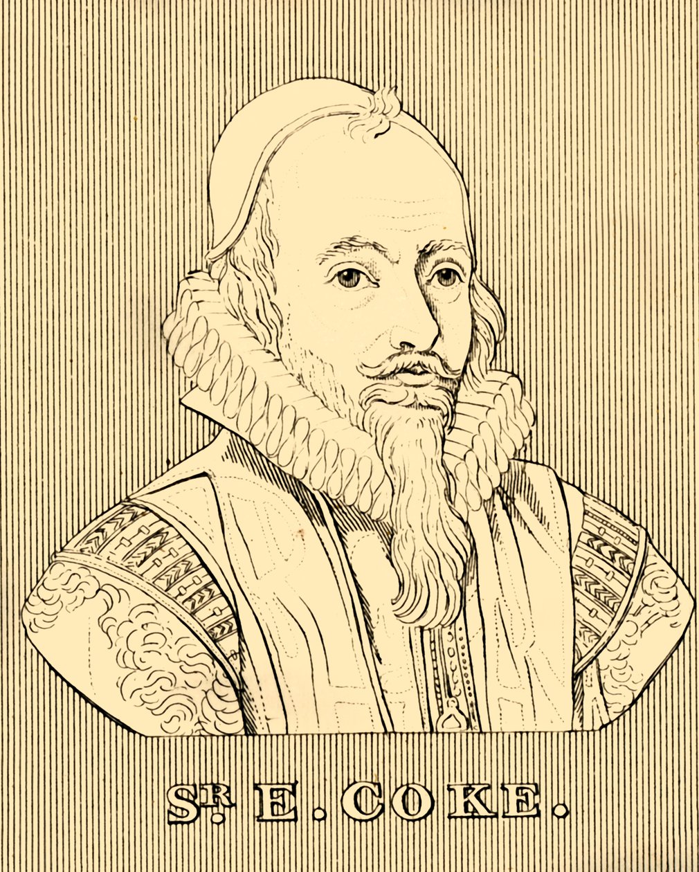 Sr. E. Coke, 1552-1634, 1830. tekijältä Unbekannt