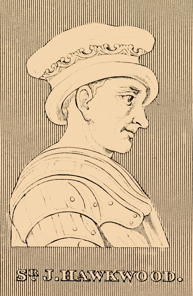 Sr. J, Hawkwood, c1323-1394, 1830. tekijältä Unbekannt