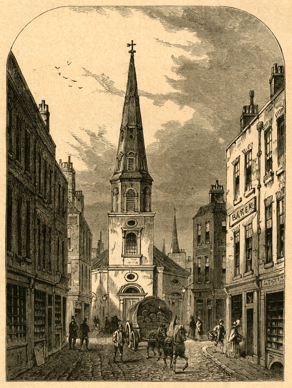 St. Antholinsin kirkko, Watling Street 1868, 1897. tekijältä Unbekannt
