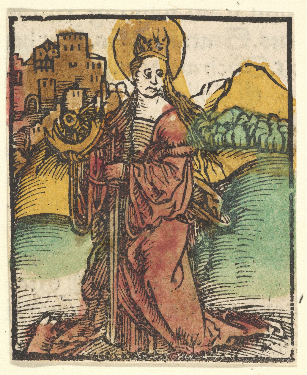 Pyhän Katariinan kopio, vuoden 1511 jälkeen. tekijältä Unbekannt