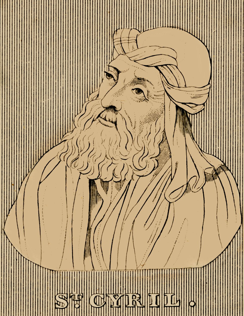 Pyhä Cyril, c376-444, 1830. tekijältä Unbekannt