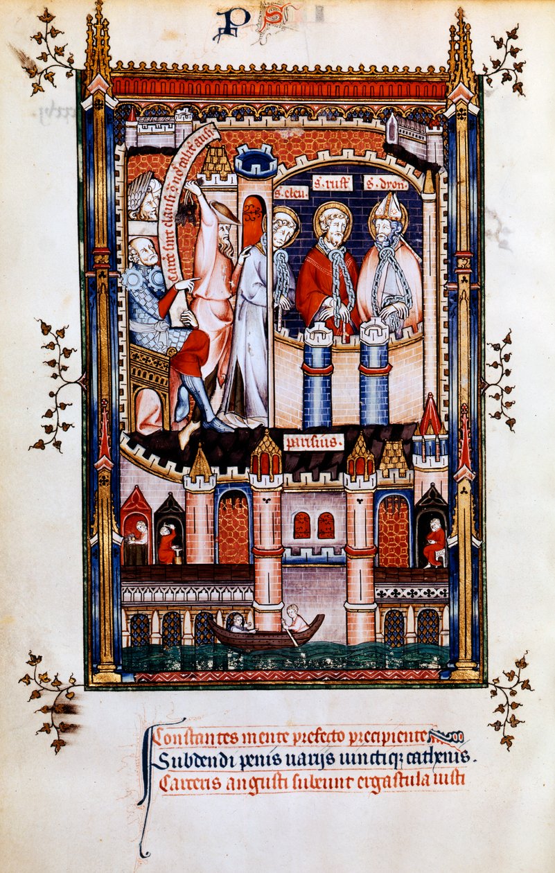 St Denis kahleissa, 1317 tekijältä Unbekannt