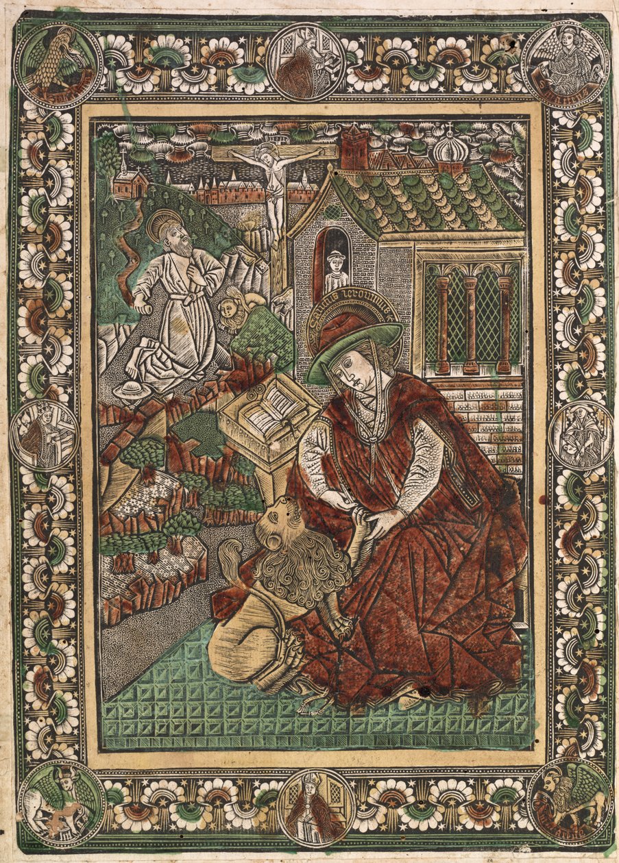 Pyhä Hieronymus, 1460-1470. tekijältä Unbekannt
