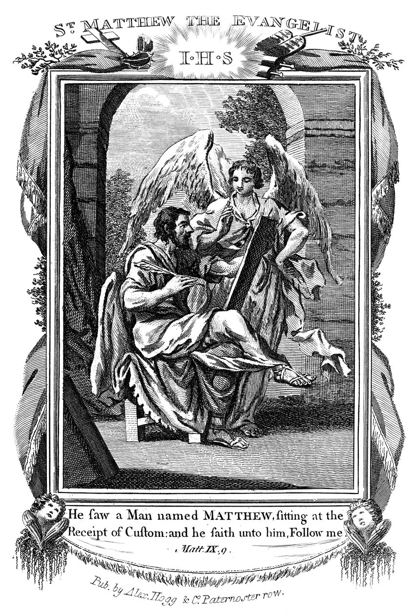 Pyhä Matteus evankelista, 1808 tekijältä Unbekannt